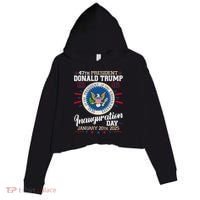 Donald Trump Inauguration Day 2025 Crop Fleece Hoodie thumb 0