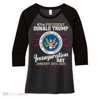 Donald Trump Inauguration Day 2025 Women's Tri-Blend 3/4-Sleeve Raglan Shirt thumb 0