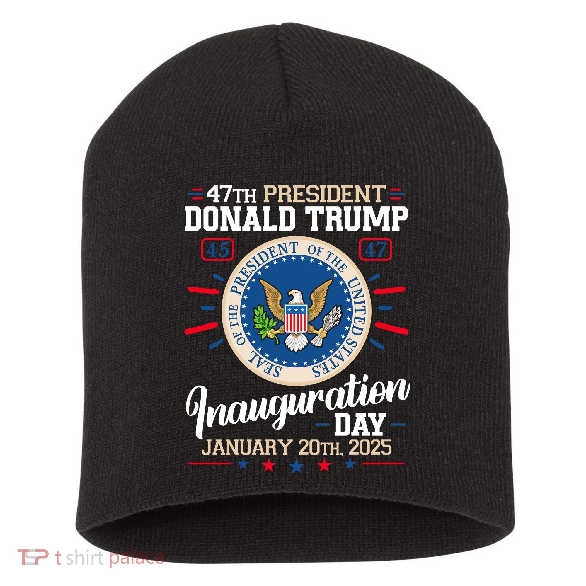 Donald Trump Inauguration Day 2025 Short Acrylic Beanie
