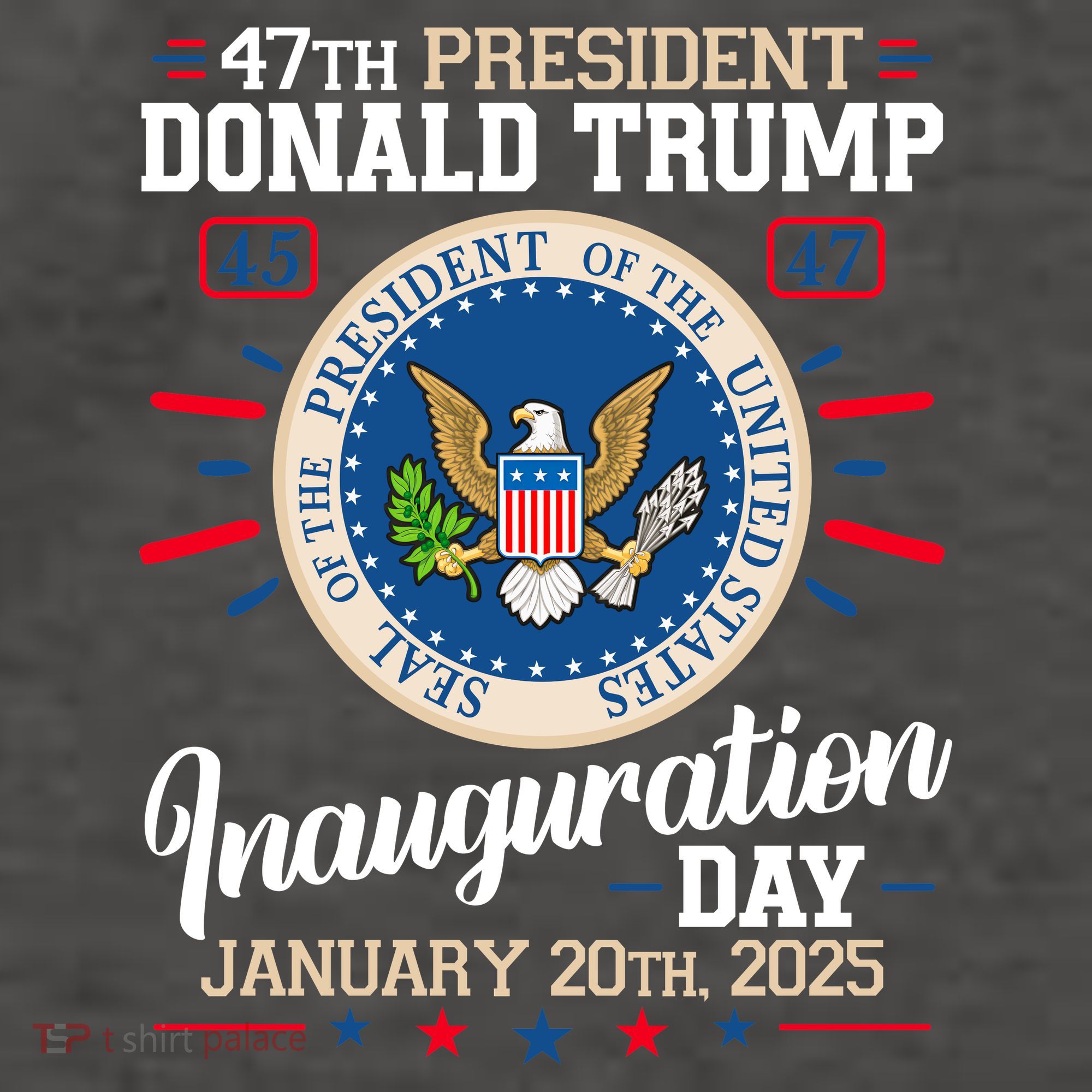 Donald Trump Inauguration Day 2025 Vector Backpack