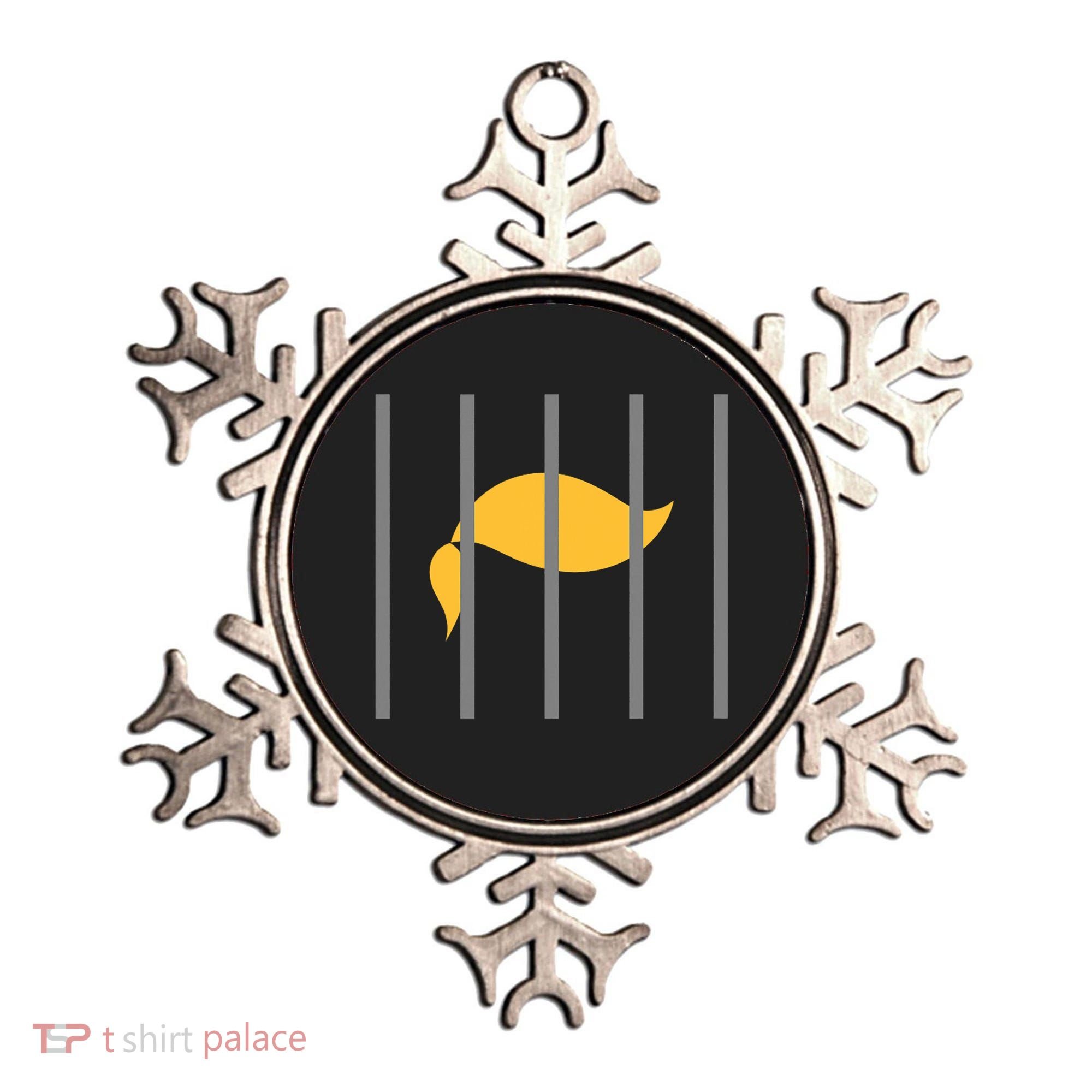 Donald Trump Impeach Anti Trump Behind Bars Ornament