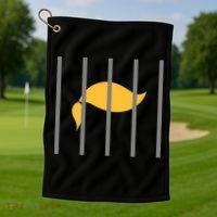 Donald Trump Impeach Anti Trump Behind Bars Golf Towel thumb 1