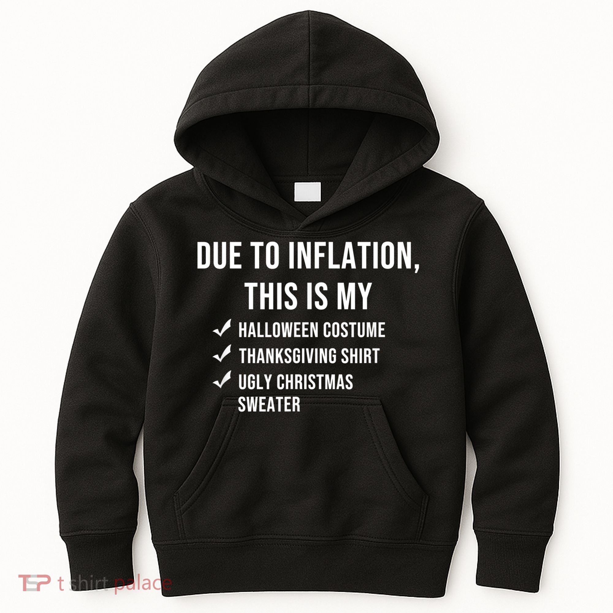 Due To Inflation This Is My Halloween Costume Generic Funny Kids Hoodie