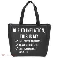Due To Inflation This Is My Halloween Costume Generic Funny Tote Bag thumb 0