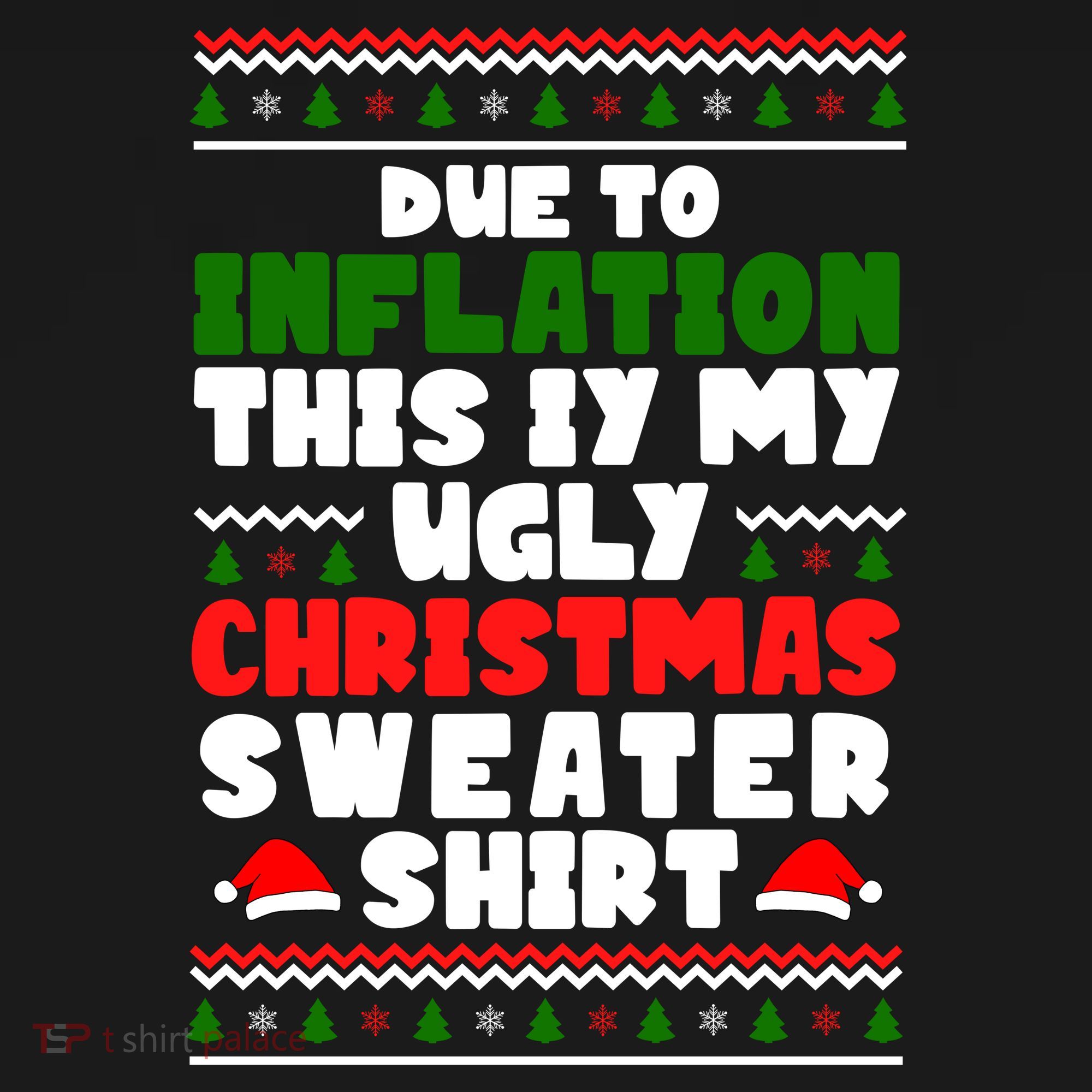 Due To Inflation This Is My Ugly Christmas Sweater Shirt Funny Coaster