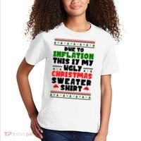 Due To Inflation This Is My Ugly Christmas Sweater Shirt Funny Kids T-Shirt thumb 2