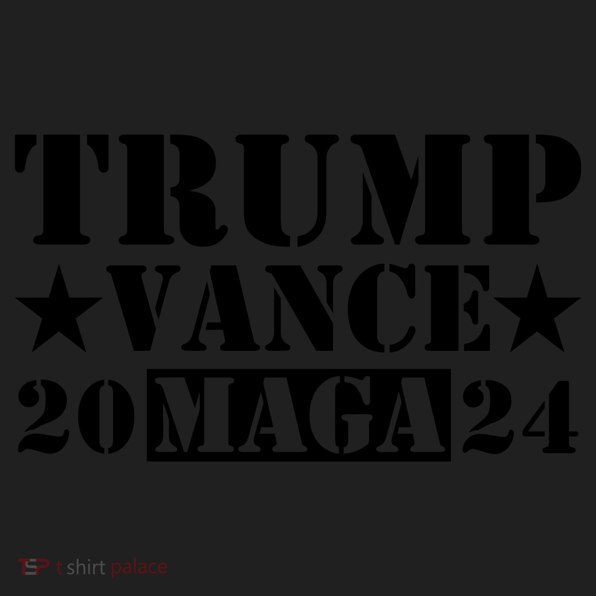 Donald Trump Jd Vance 2024 Maga Army Stamp Black Logo Beanie