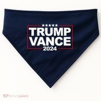 Donald Trump J. D. Vance Vice President 2024 USA-Made Doggie Bandana thumb 0