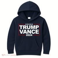 Donald Trump J. D. Vance Vice President 2024 Kids Hoodie thumb 0