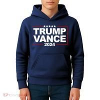 Donald Trump J. D. Vance Vice President 2024 Kids Hoodie thumb 4