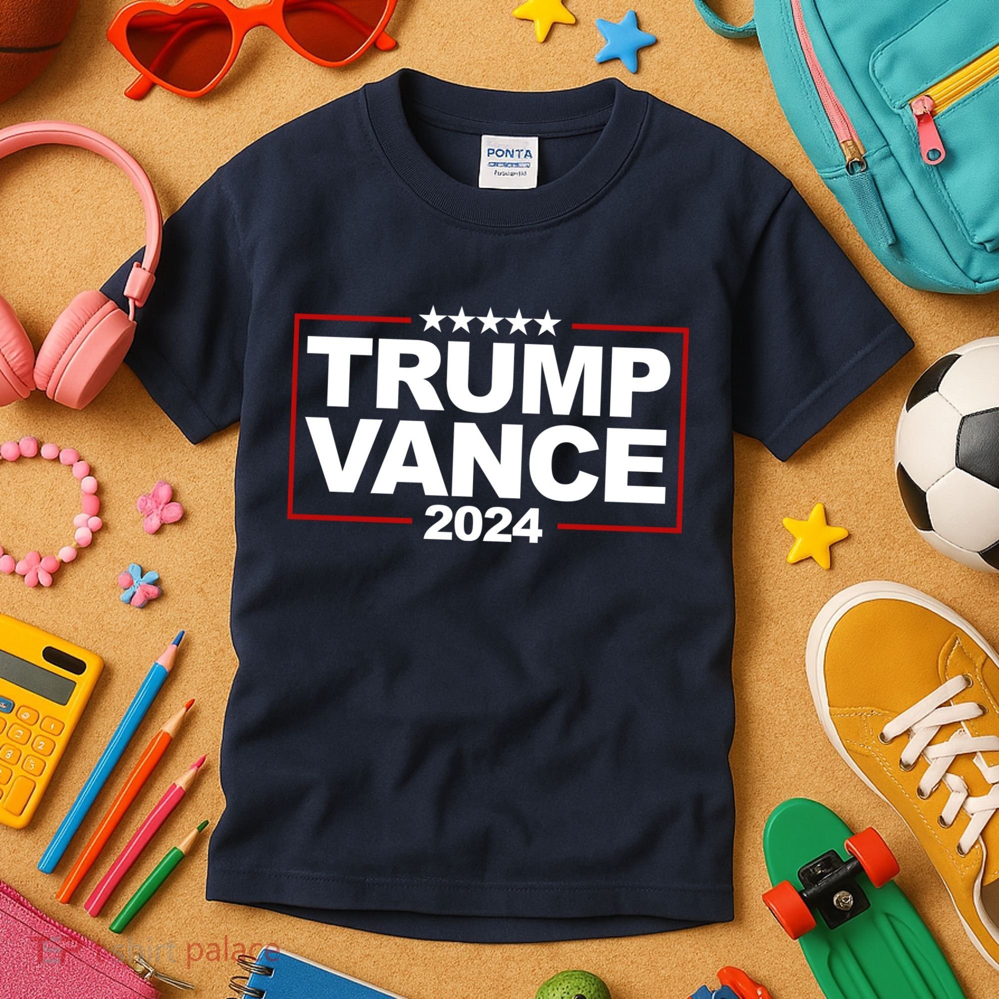 Donald Trump J. D. Vance Vice President 2024 Kids T-Shirt
