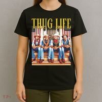 Donald Trump Jd Vance Elon Musk Robert F Kennedy Jr Thug Life T-Shirt thumb 4
