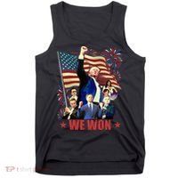Donald Trump J.D Vance 2024 Made History Trump Legend Tank Top thumb 0