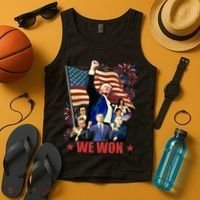 Donald Trump J.D Vance 2024 Made History Trump Legend Tank Top thumb 4
