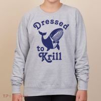 Dressed To Krill Funny Killer Whale Women's Sweatshirt thumb 0