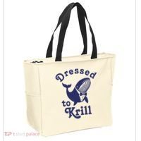 Dressed To Krill Funny Killer Whale Tote Bag thumb 2