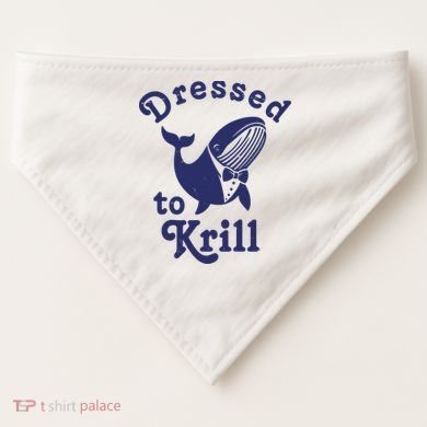 Dressed To Krill Funny Killer Whale USA-Made Doggie Bandana