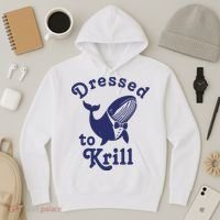 Dressed To Krill Funny Killer Whale Hoodie thumb 3