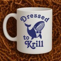 Dressed To Krill Funny Killer Whale Coffee Mug thumb 2
