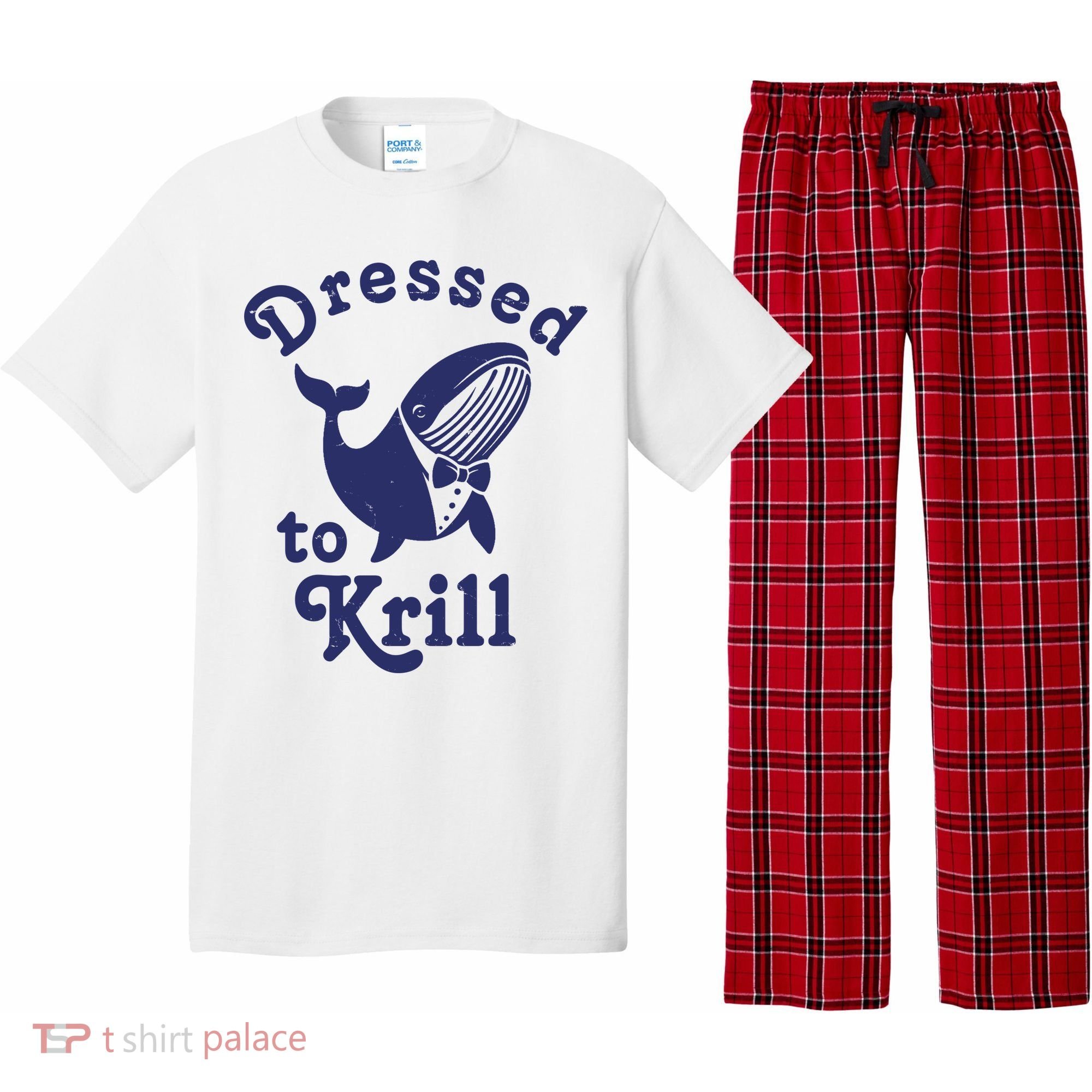 Dressed To Krill Funny Killer Whale Pajama Set