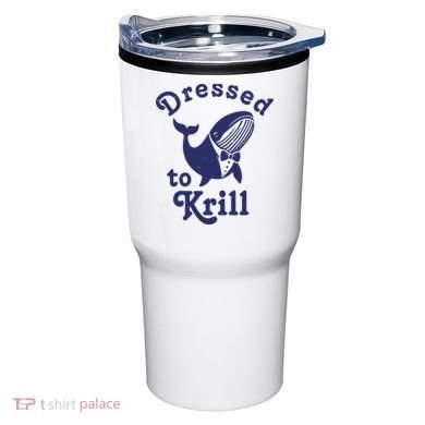 Dressed To Krill Funny Killer Whale Tumbler