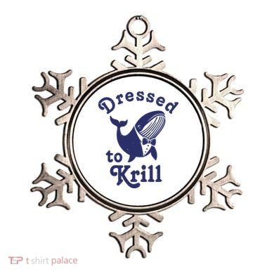 Dressed To Krill Funny Killer Whale Ornament