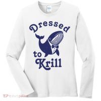 Dressed To Krill Funny Killer Whale Women's Long Sleeve Shirt thumb 0