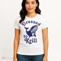Dressed To Krill Funny Killer Whale Women's T-Shirt thumb 4