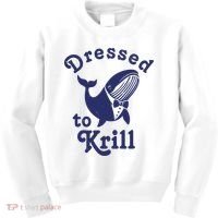 Dressed To Krill Funny Killer Whale Kids Sweatshirt thumb 0