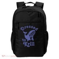 Dressed To Krill Whale Funny Backpack thumb 0