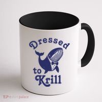 Dressed To Krill Whale Funny Coffee Mug thumb 1