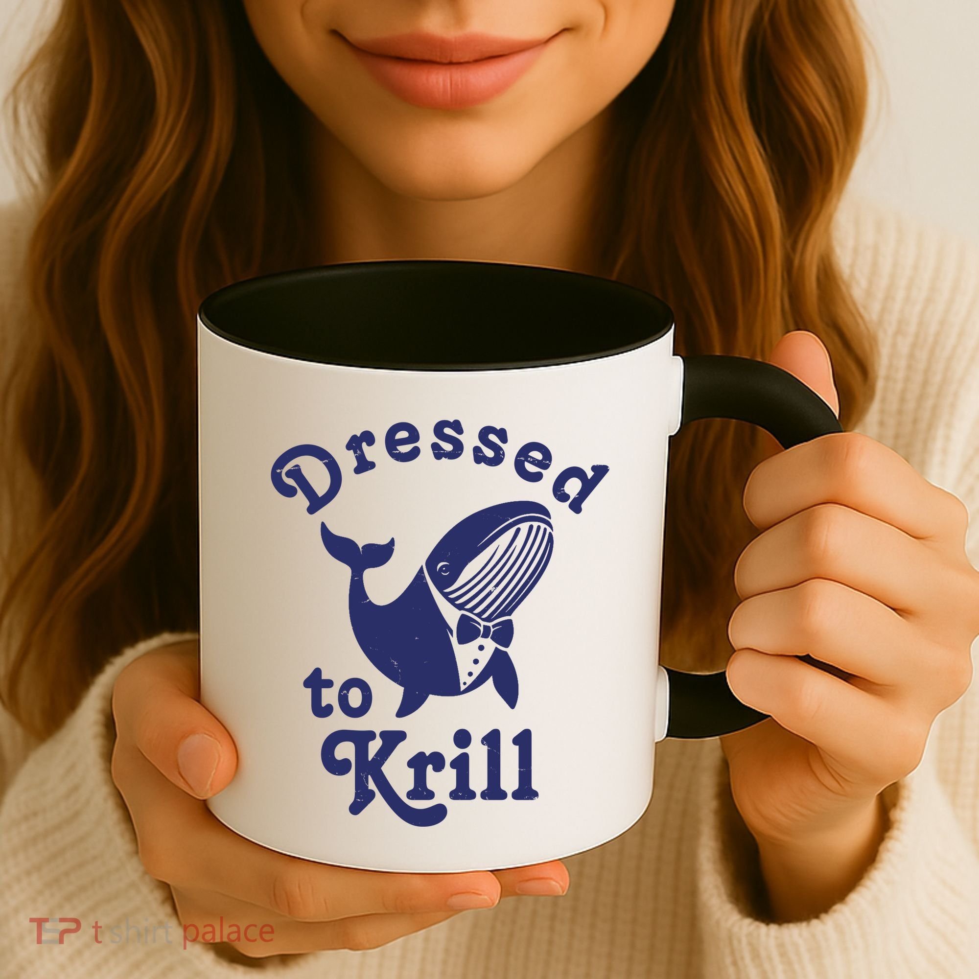Dressed To Krill Whale Funny Coffee Mug