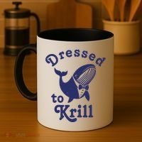 Dressed To Krill Whale Funny Coffee Mug thumb 4