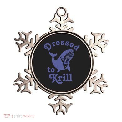 Dressed To Krill Whale Funny Ornament