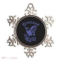 Dressed To Krill Whale Funny Ornament thumb 0