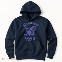 Dressed To Krill Whale Funny Hoodie thumb 0
