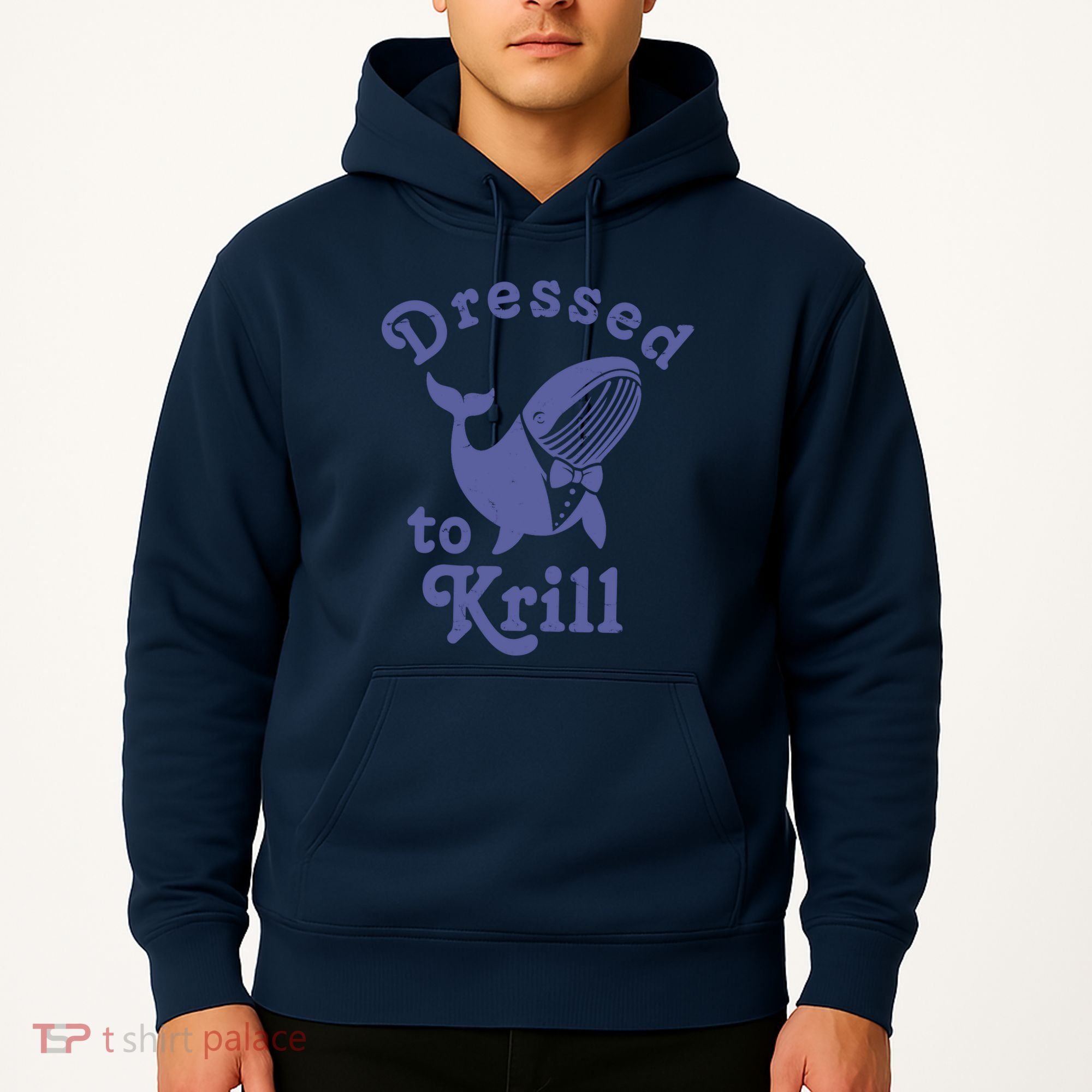 Dressed To Krill Whale Funny Hoodie