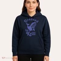 Dressed To Krill Whale Funny Hoodie thumb 5