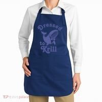 Dressed To Krill Whale Funny Apron thumb 2