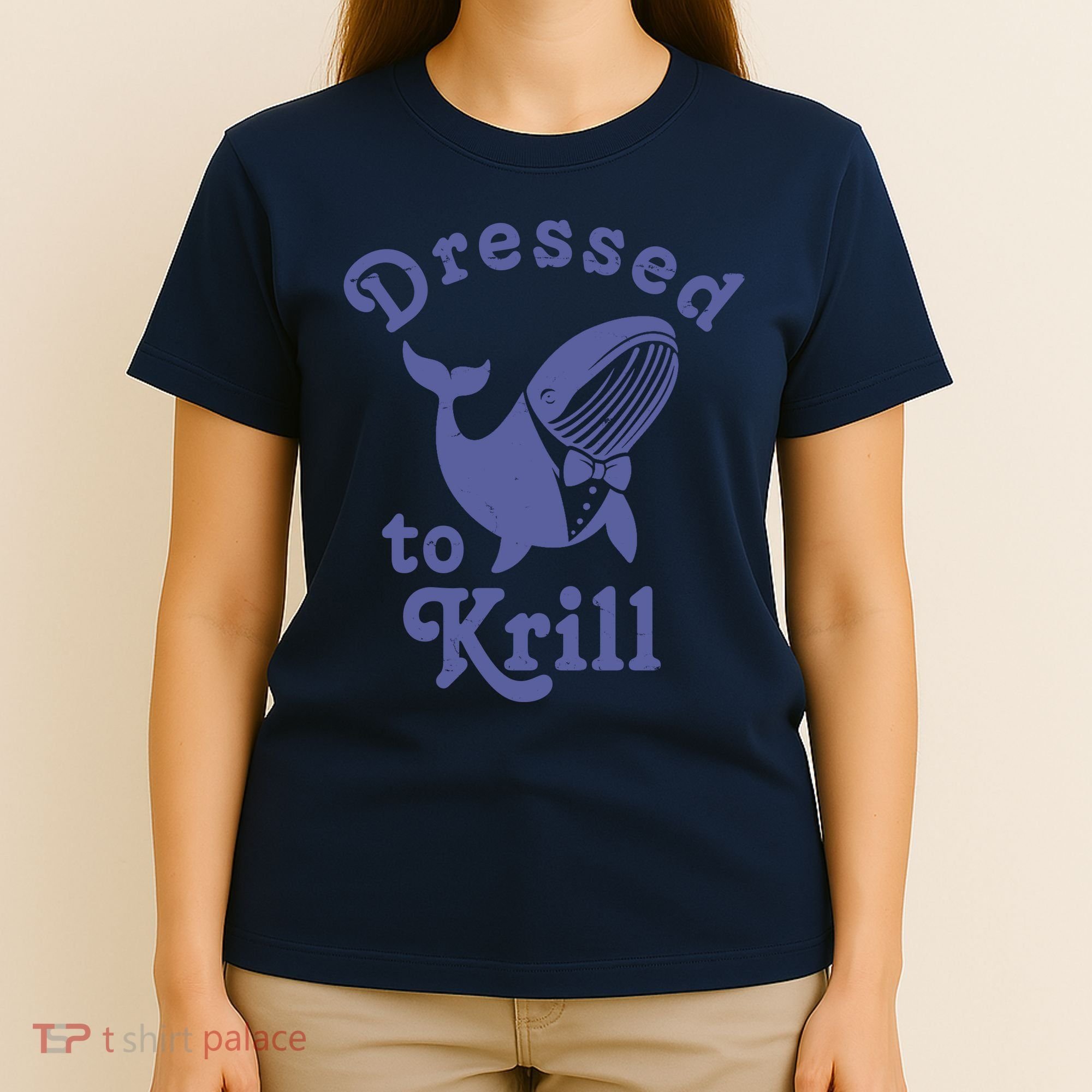 Dressed To Krill Whale Funny T-Shirt