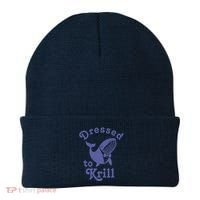 Dressed To Krill Whale Funny Beanie thumb 0