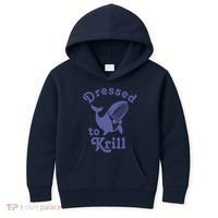 Dressed To Krill Whale Funny Kids Hoodie thumb 0