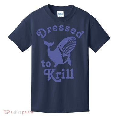 Dressed To Krill Whale Funny Kids T-Shirt