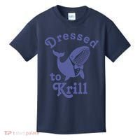 Dressed To Krill Whale Funny Kids T-Shirt thumb 0