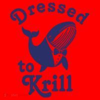 Dressed To Krill Whale Funny Santa Hat thumb 1