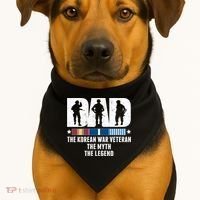 Dad The Korean War Veteran The Myth The Legend Gift USA-Made Doggie Bandana thumb 1