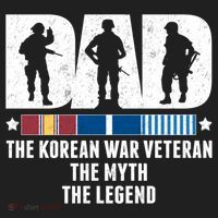 Dad The Korean War Veteran The Myth The Legend Gift Beanie thumb 2