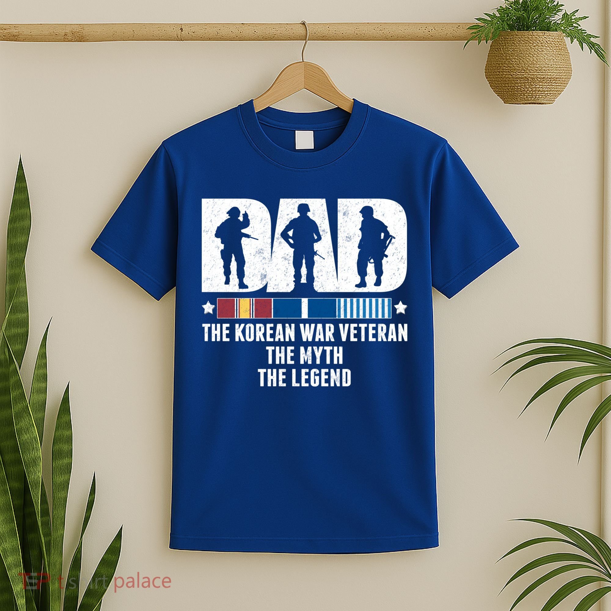 Dad The Korean War Veteran The Myth The Legend Gift T-Shirt