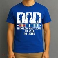 Dad The Korean War Veteran The Myth The Legend Gift T-Shirt thumb 3