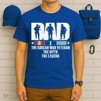 Dad The Korean War Veteran The Myth The Legend Gift T-Shirt thumb 6